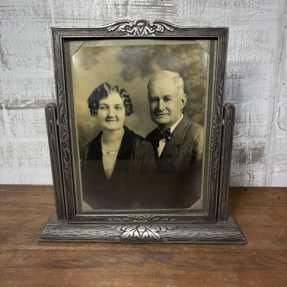 Antique Large Swivel Pedestal Frame